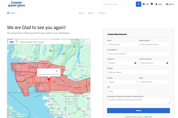 nanaimo water delivery